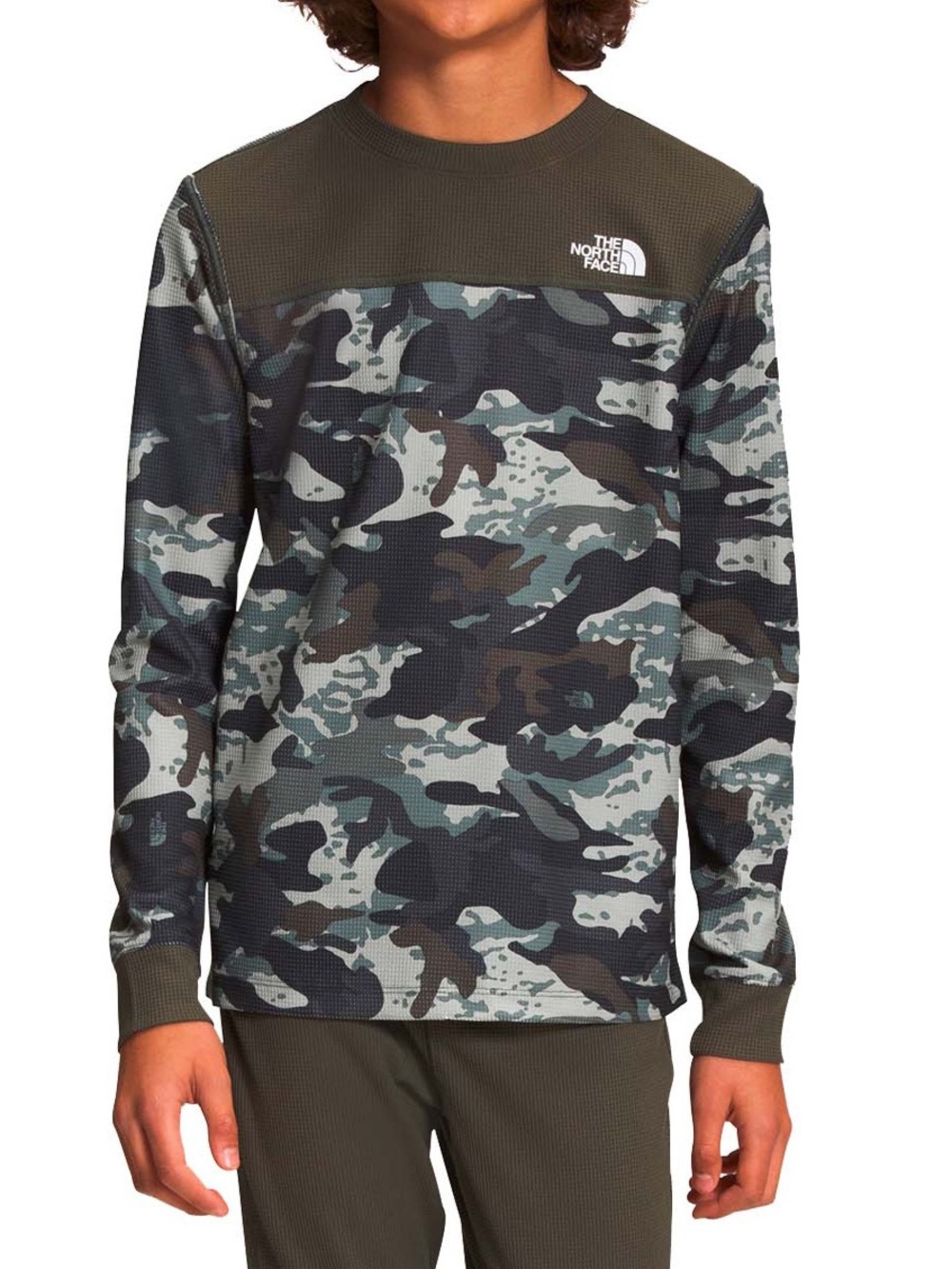 The North Face Camo Print Baselayer Long Sleeve Top Teen